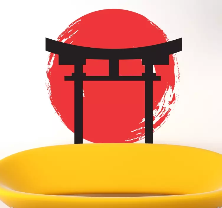Icon japanischer Tempel Sticker - TenStickers