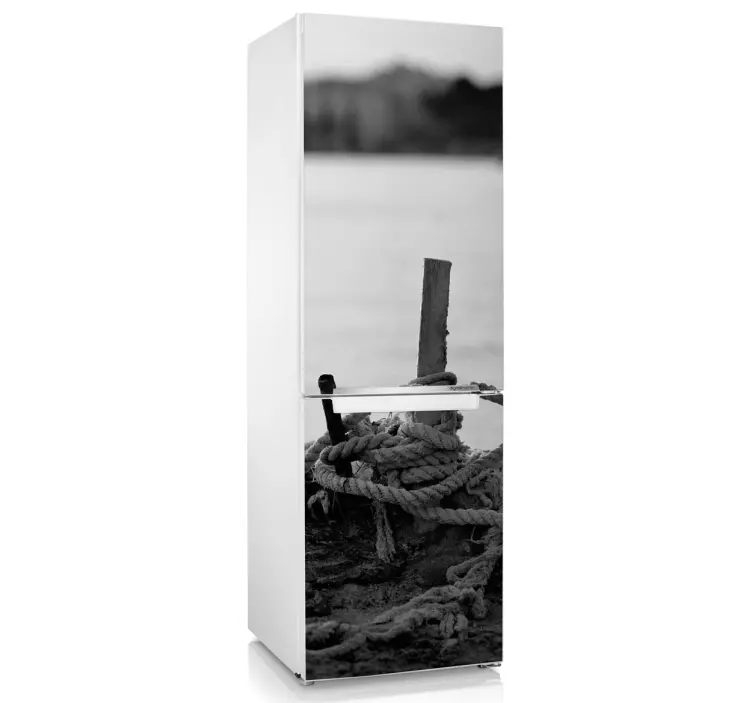 Kühlschrank Folie Seil am See - TenStickers