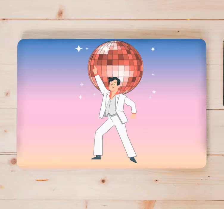 Laptop Aufkleber disco-szene-feier - TenStickers