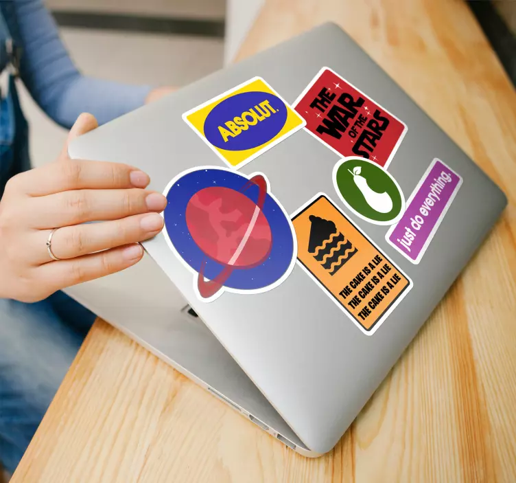 Laptop Aufkleber Set Schilder - TenStickers