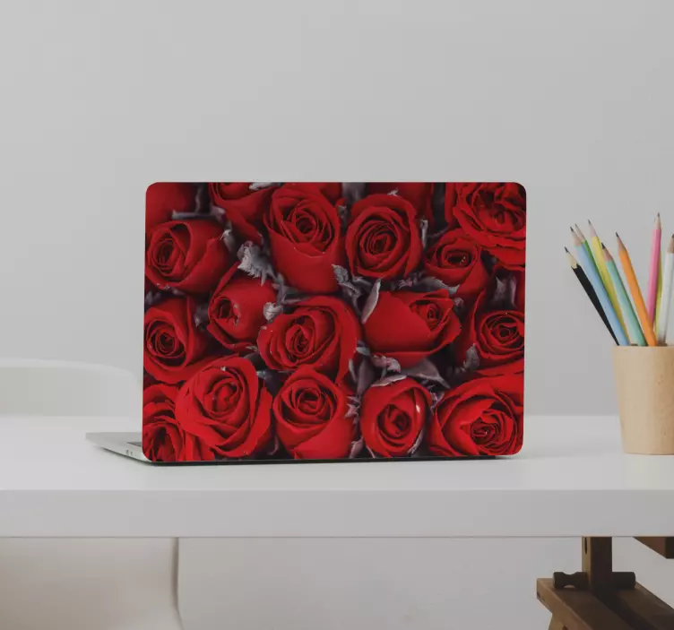 Laptop Aufkleber wunderschönes rosenarrangement - TenStickers