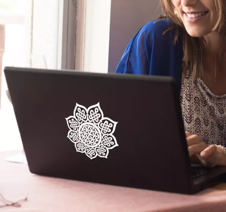 Laptopaufkleber keltisches Mandala - TenStickers