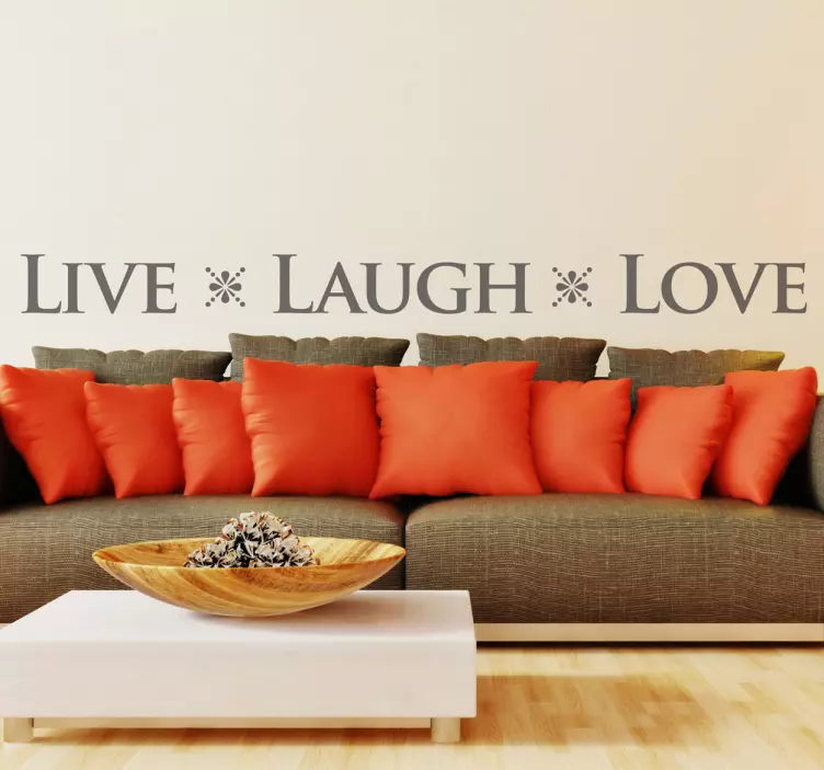 Live laugh love Aufkleber - TenStickers