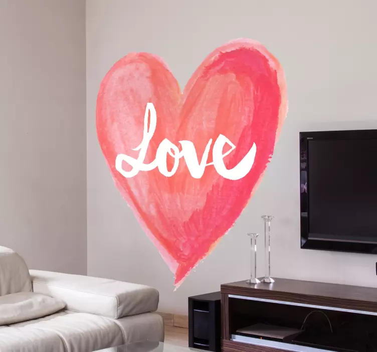 Love Herz Sticker - TenStickers