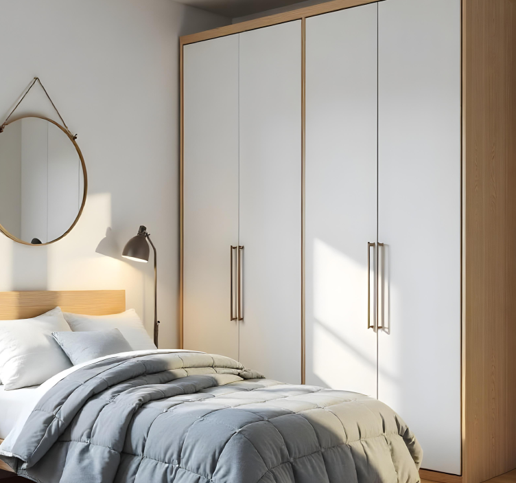 Möbelfolie weiß minimalistisch - TenStickers