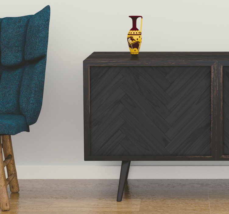 Klebefolie für Möbel Zickzack-holzstruktur - TenStickers