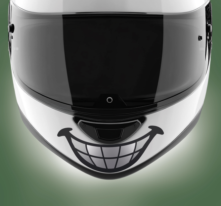 Motorrad Aufkleber lustiges zahndesign - TenStickers