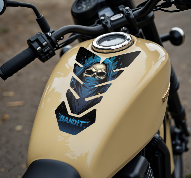 Motorrad Aufkleber totenkopfbandit - TenStickers
