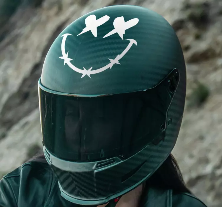 Motorrad Aufkleber totes Lächeln - TenStickers
