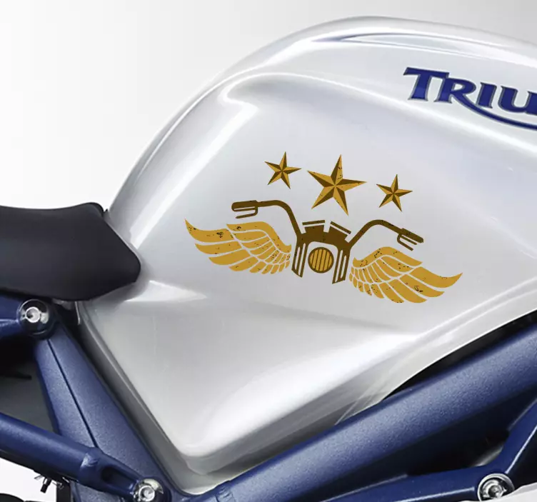 Motorrad Aufkleber Vintage Motorrad - TenStickers