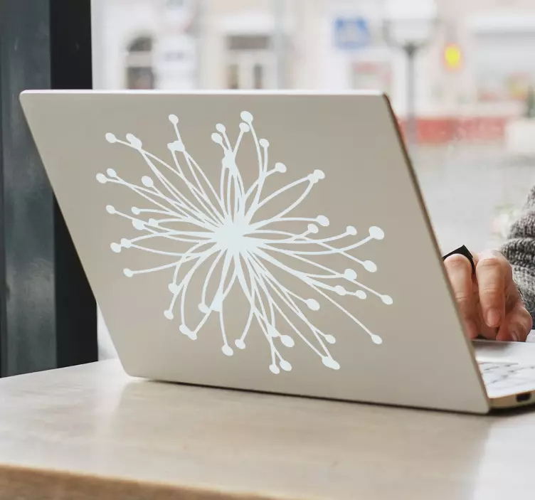 Nuklear Blume Laptop Aufkleber - TenStickers