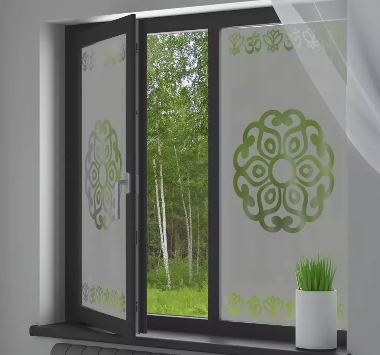 Fensteraufkleber arabischer Mandala - TenStickers