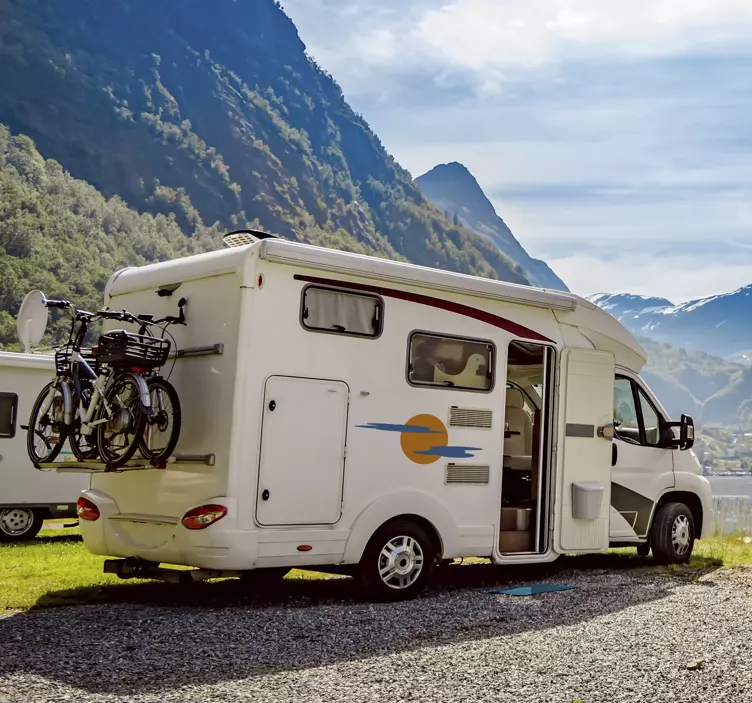 Wohnmobil Aufkleber Sonne Wolken Auto - TenStickers
