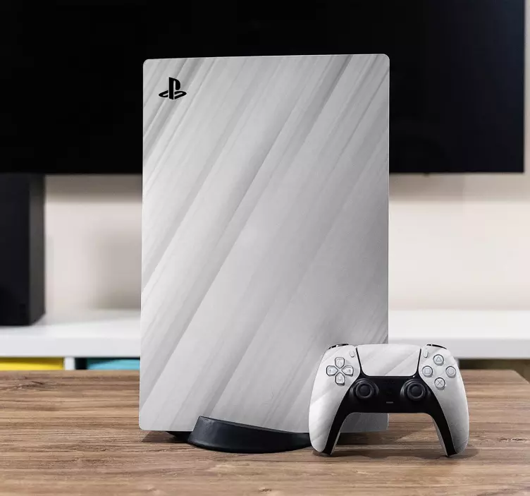 PS5 Skin elegantes weißes cover - TenStickers