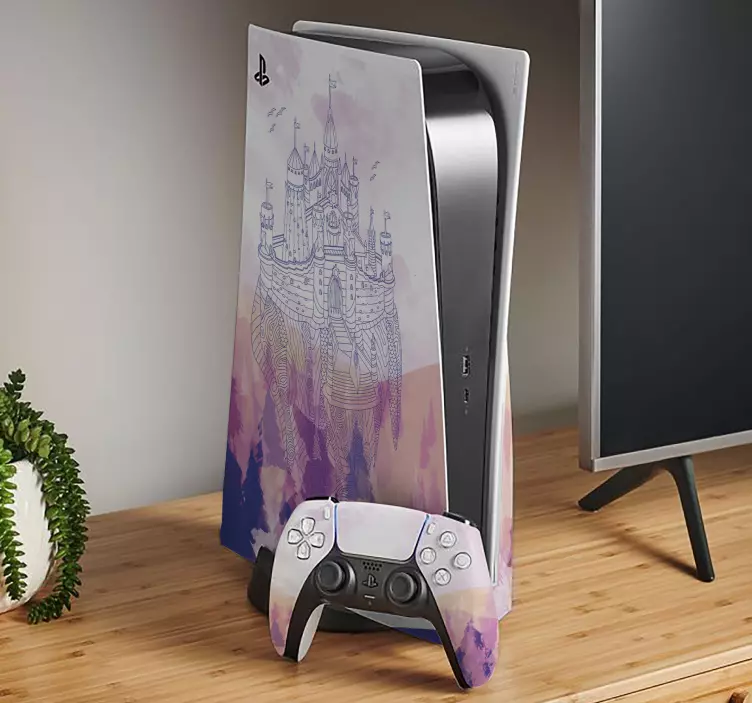 Ps5 skin im schlossfantasie-design - TenStickers