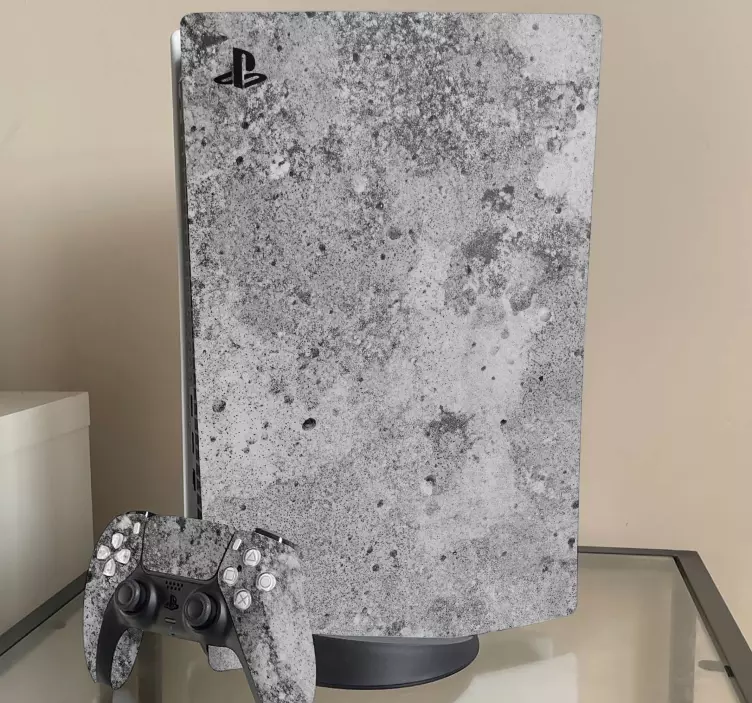 Ps5 skin set mit betonoberfläche - TenStickers