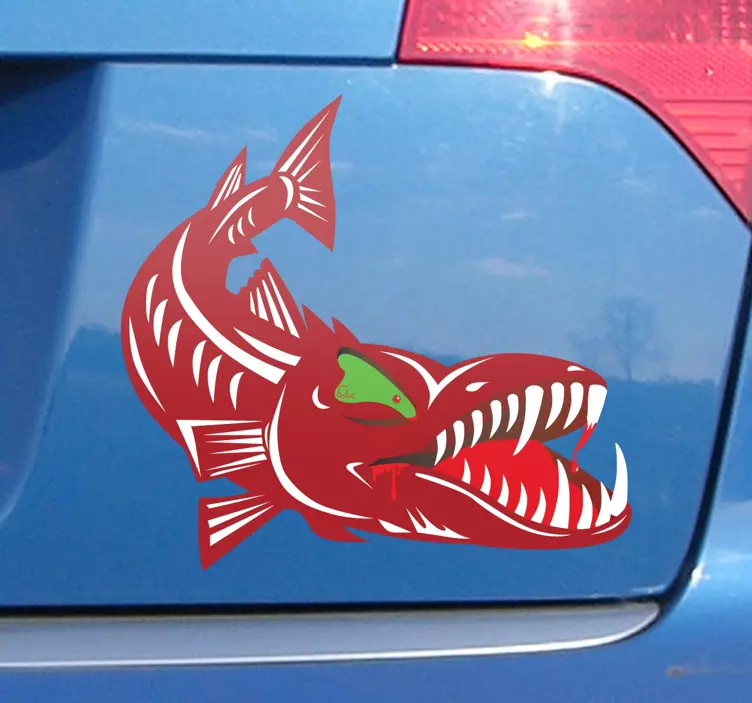 Raubfisch Aufkleber - TenStickers
