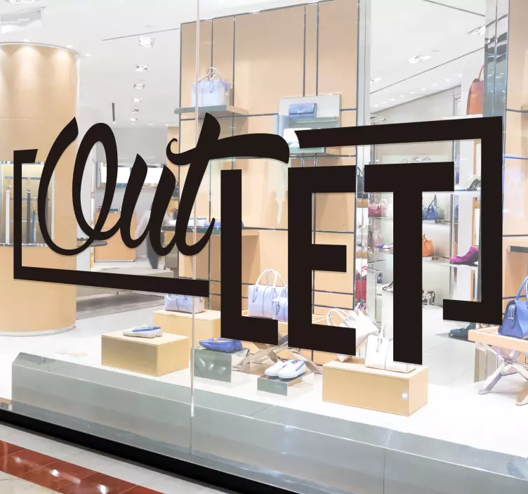Schaufensteraufkleber Outlet - TenStickers