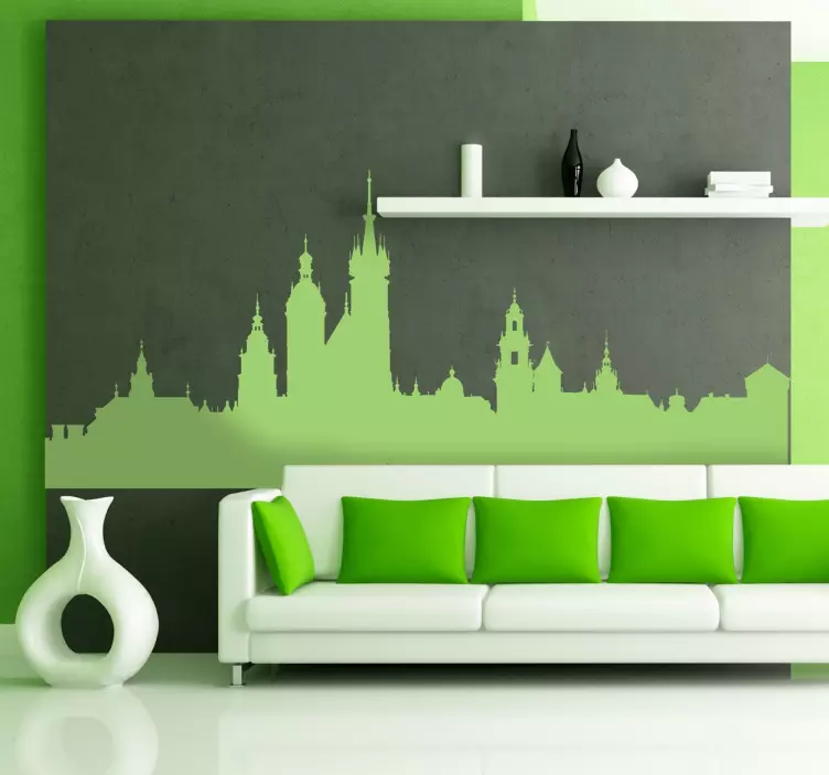 Skyline Krakau Aufkleber - TenStickers