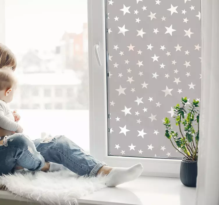 Fensteraufkleber transluzente Sterne - TenStickers