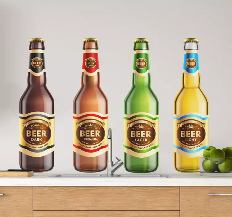 Sticker essen getränkeflaschen kollektion - TenStickers