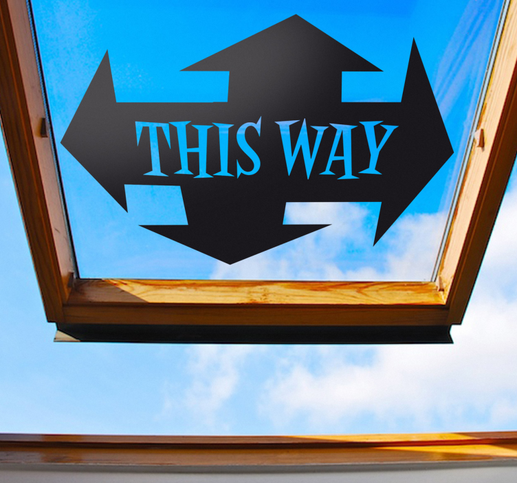 This Way Aufkleber - TenStickers