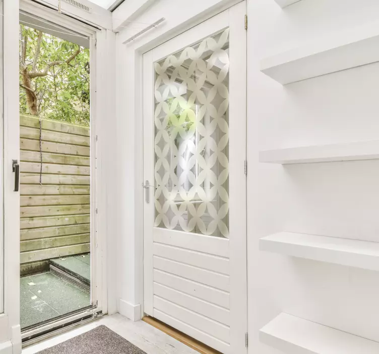 Transluzente Glasfolie geometrisches Muster - TenStickers