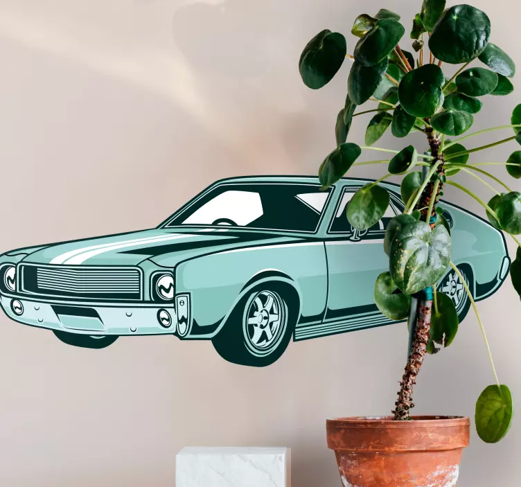 Autoaufkleber zeitloses retro-automobil - TenStickers