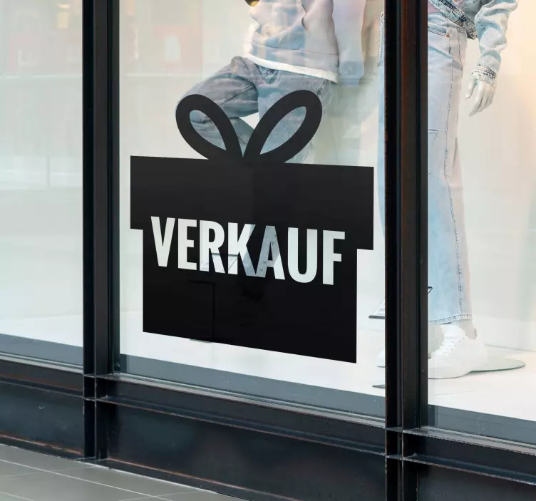Verkauf Aufkleber Geschenkbox - TenStickers