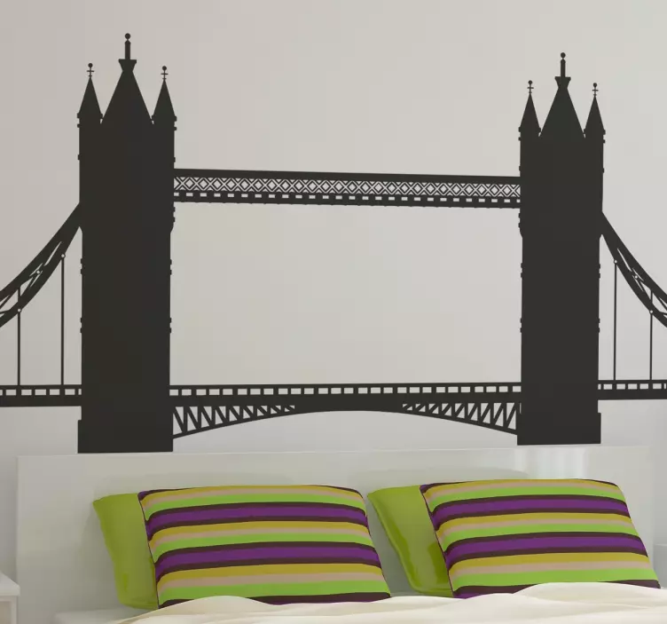 Wandtattoo vereinfachte London Tower Bridge - TenStickers