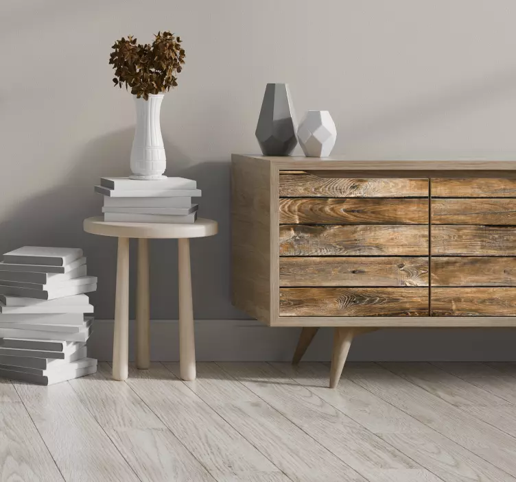 Vintage holzoptik möbelaufkleber - TenStickers