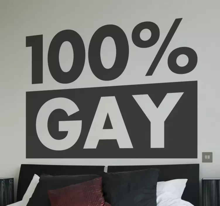 Wandtattoo 100% GAY - TenStickers
