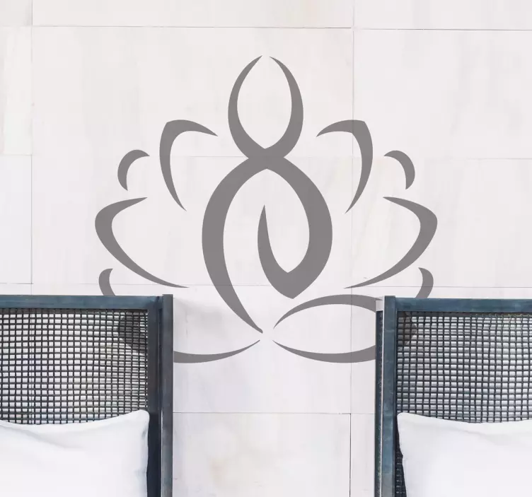 Wandtattoo abstrake Yogafigur - TenStickers