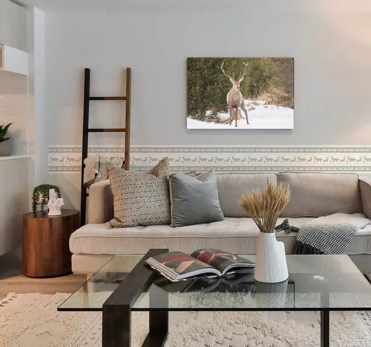 Wandtattoo alpine natur rentier - TenStickers