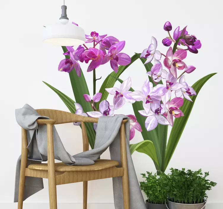 Wandtattoo Blumen orchideen-blumenarrangement - TenStickers
