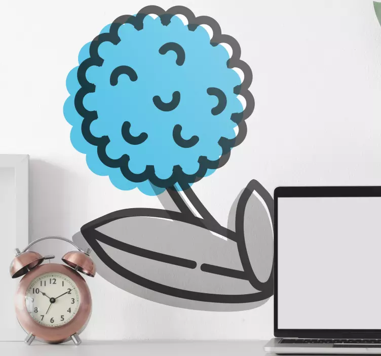 Wandtattoo blumen verspieltes blumenelement - TenStickers