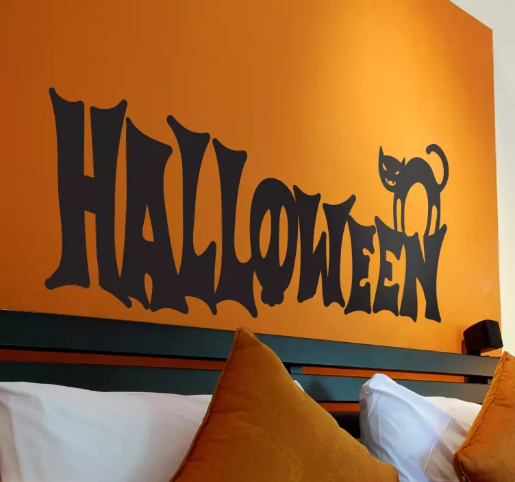 Wandtattoo Halloween Schriftzug - TenStickers