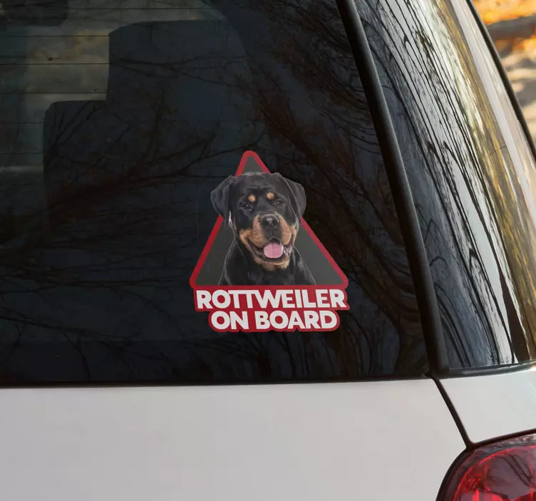 Wandtattoo Haustier Rottweiler Gesicht  - TenStickers