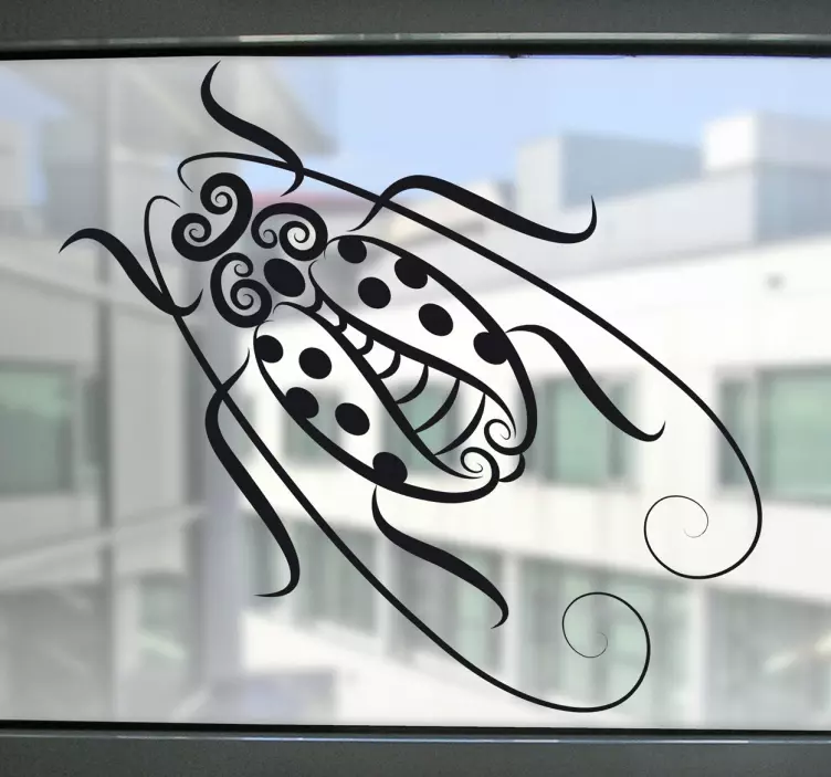 Wandtattoo Insekten elegante insektensilhouette - TenStickers