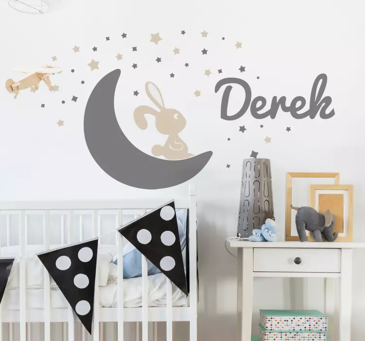 Wandtattoo Kinderzimmer hase mond brauch - TenStickers