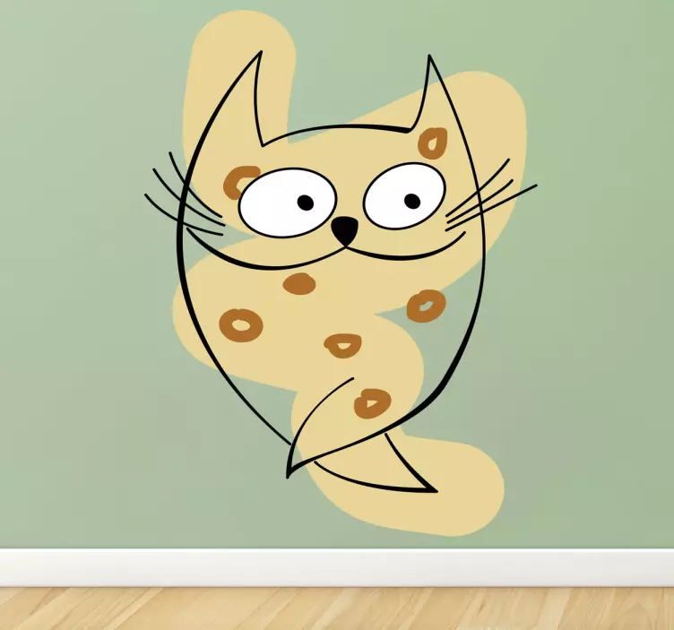 Wandtattoo Kinderzimmer Katze - TenStickers