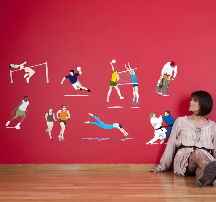 Wandtattoo Kinderzimmer Olympia - TenStickers