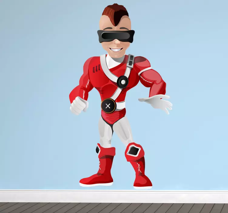 Wandtattoo Kinderzimmer Superheld Brille - TenStickers