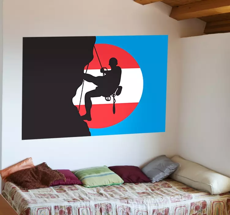 Wandtattoo Kletterer Österreich - TenStickers