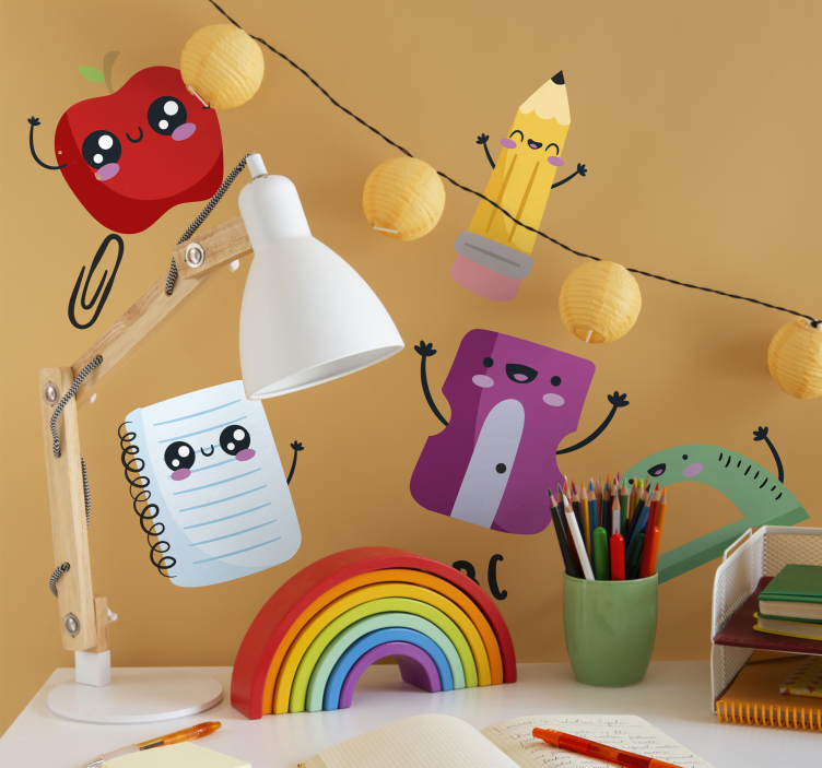 Sticker Lernen zurück zum schulset - TenStickers