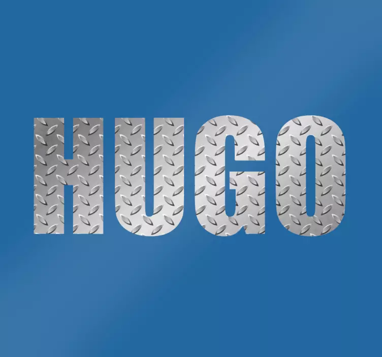 Wandtattoo mit Name Metalic - TenStickers