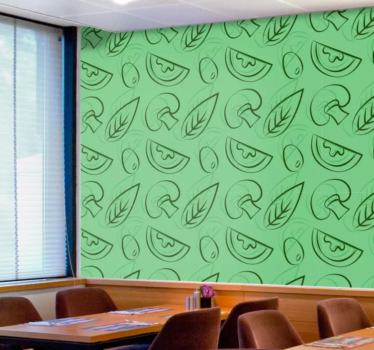 Wandtattoo mit Pizzazutaten - TenStickers