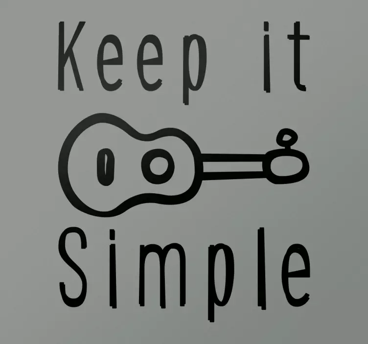 Wandtattoo Musik keep it simple - TenStickers