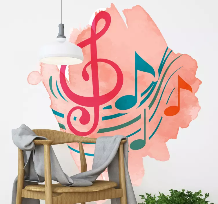 Wandtattoo Musik musiknoten-symphonie - TenStickers