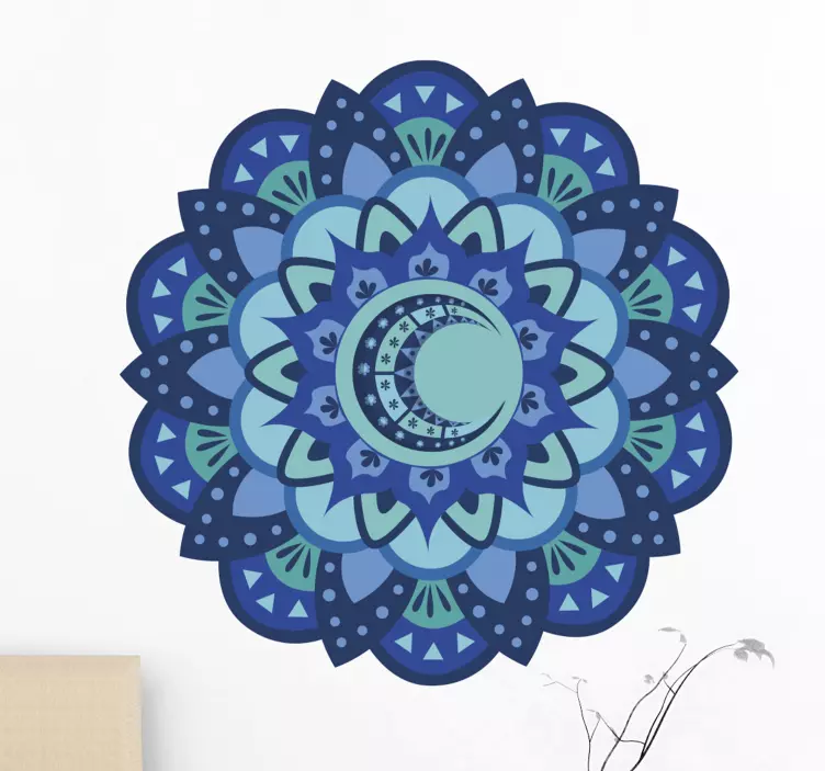 Wandtattoo Natur aufwendiges botanisches mandala - TenStickers